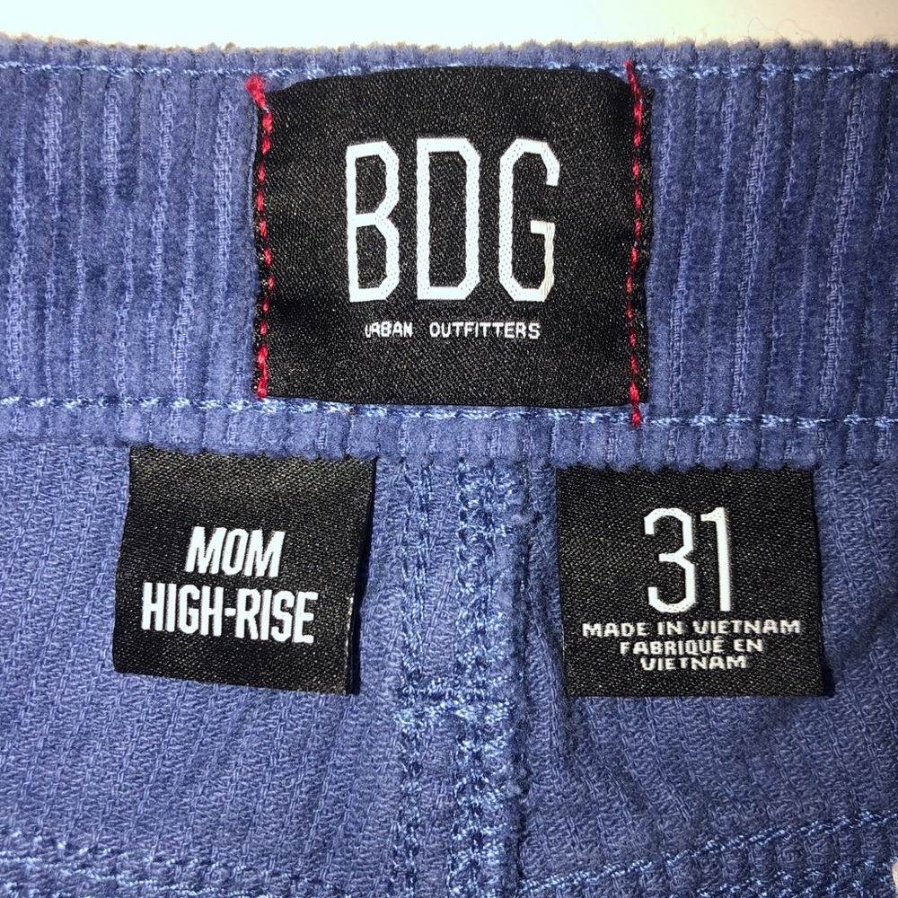 BDG High Rise Mom Blue Pants - Picture 4 of 8